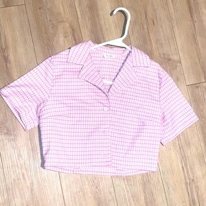 Brandy Melville cropped button down